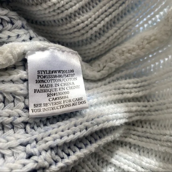 White Crow Periwinkle Fade Ombré Stripe Sweater - Picture 8 of 8